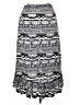 NY Collection 100% Rayon Print Silver Casual Skirt Size XL - photo 2