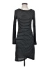 Apt. 9 Stripes Gray Casual Dress Size S - photo 1