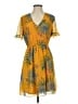 Madewell 100% Polyester Tropical Yellow Casual Dress Size 2 - photo 1