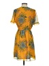 Madewell 100% Polyester Tropical Yellow Casual Dress Size 2 - photo 2