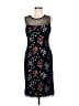 Calvin Klein Graphic Black Cocktail Dress Size 6 - photo 1