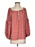 Max Studio 100% Polyester Red 3/4 Sleeve Blouse Size S - photo 1