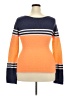 Unbranded Color Block Orange Pullover Sweater Size S - photo 2