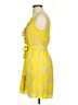 Express 100% Polyester Paisley Yellow Cocktail Dress Size XS - photo 5