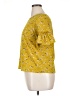 Moa Moa Yellow Short Sleeve Blouse Size XL - photo 5