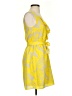 Express 100% Polyester Paisley Yellow Cocktail Dress Size XS - photo 4