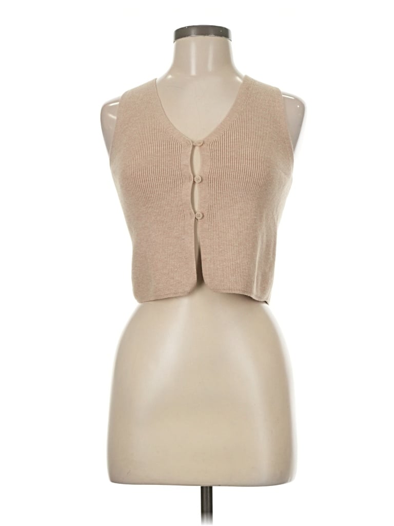 Pre-owned Sincerely Jules Sweater Vest In Brown