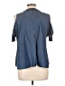 Kaari Blue Blue Short Sleeve Blouse Size L (estimated) - photo 2