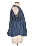 Kaari Blue Blue Short Sleeve Blouse Size L (estimated) - photo 4