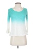 Zobha Teal 3/4 Sleeve Top Size S - photo 1