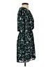 Express 100% Polyester Print Green Casual Dress Size XS - photo 4