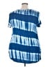 emerald Tie-dye Blue Short Sleeve Top Size 3X - photo 2