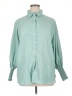 Unbranded 100% Polyester Green 3/4 Sleeve Blouse Size XL - photo 1