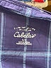 Cabela's 100% Nylon Argyle Blue Long Sleeve Button-Down Shirt Size S - photo 7