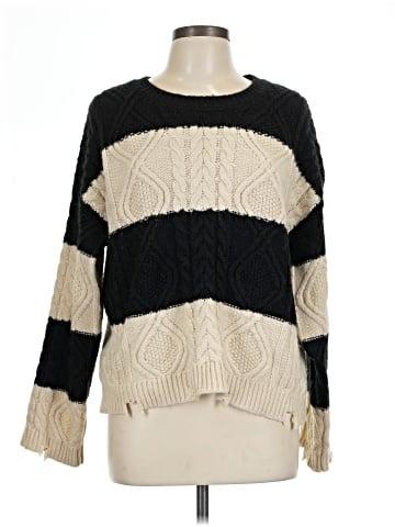 Hem & Thread Pullover Sweater (view 1)