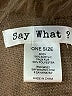 Say What? 100% Acrylic Brown Poncho One size - photo 4
