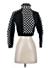 Unbranded Checkered-gingham Black Turtleneck Sweater Size S - photo 1