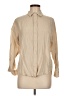 Stradivarius Tan Long Sleeve Button-Down Shirt Size M - photo 1
