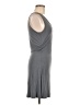 Sense Solid Gray Casual Dress Size M - photo 4