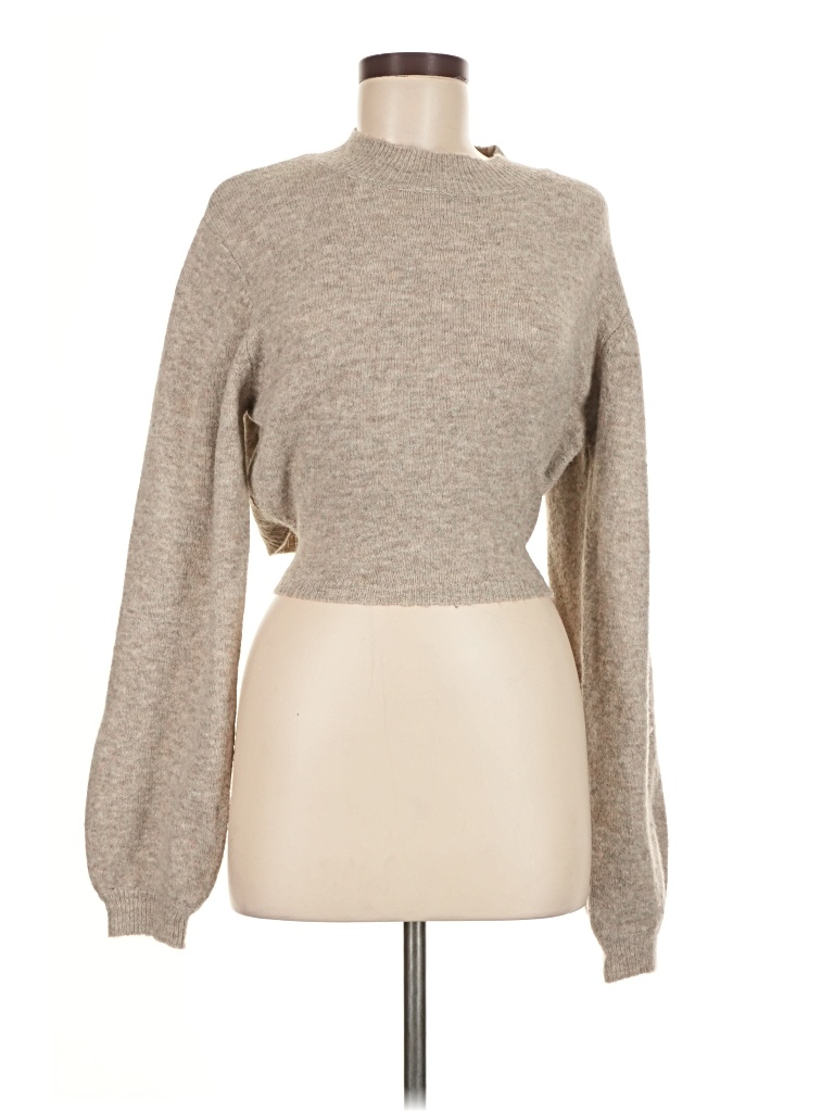 Pre-owned Prettylittlething Turtleneck Sweater In Brown