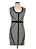 Dex Stripes Black Casual Dress Size L - photo 1
