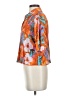 Unbranded Print Orange Short Sleeve Blouse Size S (estimated) - photo 5