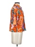 Unbranded Print Orange Short Sleeve Blouse Size S (estimated) - photo 4