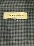 Max Studio 100% Polyester Houndstooth Black Blue Long Sleeve Blouse Size S (estimated) - photo 7