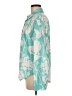 Unbranded Floral Teal Long Sleeve Blouse Size M - photo 5