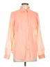 Old Navy 100% Cotton Color Block Orange Long Sleeve Blouse Size L - photo 1