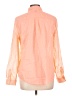 Old Navy 100% Cotton Color Block Orange Long Sleeve Blouse Size L - photo 2
