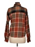 Mystree Plaid Brown Long Sleeve Blouse Size M - photo 2