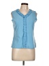 C.P.W. New York Blue Sleeveless Blouse Size L - photo 1