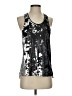 Elizabeth and James 100% Polyester Silver Active Tank Size S - photo 1