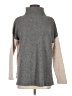 Kokun 100% Cashmere Color Block Gray Cashmere Pullover Sweater Size M - photo 1