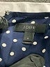 J.Crew 100% Silk Polka Dots Blue Jumpsuit Size 2 - photo 4
