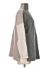 Kokun 100% Cashmere Color Block Gray Cashmere Pullover Sweater Size M - photo 4