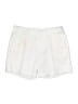 Garnet Hill 100% Cotton Solid Ivory Shorts Size 6 - photo 1