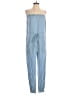 Lulus 100% Cotton Solid Blue Jumpsuit Size XS - photo 1
