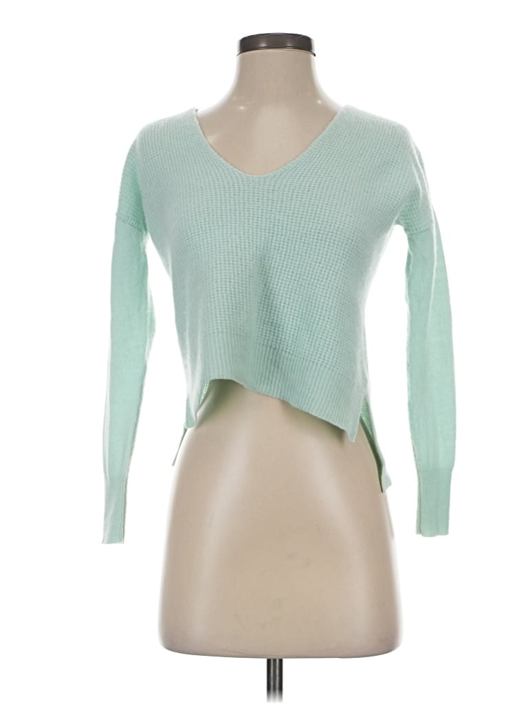 Pre-owned Halogen Cardigan Sweater In Green