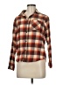 Billabong Plaid Brown Long Sleeve Button-Down Shirt Size M - photo 1