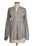 Calvin Klein Polka Dots Ivory Long Sleeve Blouse Size S - photo 1