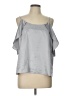 Lauren Conrad 100% Polyester Silver Sleeveless Blouse Size L - photo 1