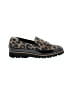 Donald J Pliner Animal Print Black Tan Flats Size 8 - photo 1