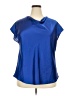 Unbranded Blue Short Sleeve Blouse Size 2X - photo 1