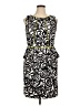 AGB Graphic Black Cocktail Dress Size 14 - photo 1