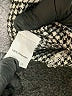 Shein 100% Polyester Houndstooth Gray Coat Size 6 - photo 7
