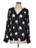Ann Taylor Black Long Sleeve Blouse Size L - photo 1