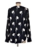Ann Taylor Black Long Sleeve Blouse Size L - photo 2