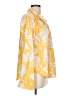 Unbranded 100% Polyester Floral Yellow Long Sleeve Blouse Size L - photo 4